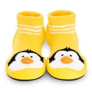 Komuello Penguin Yellow Baby‎ Shoes US 5 Innovative Non-Slip Sock Shoes